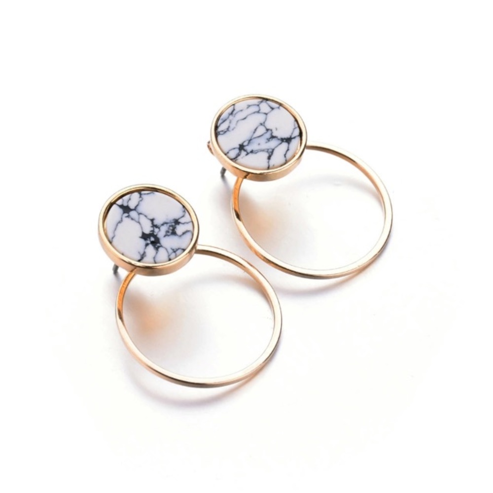 NEW!💙💎💛MODERN MINIMALIST MARBLED CIRCLES!💛💎💙 - Picture 7 of 8